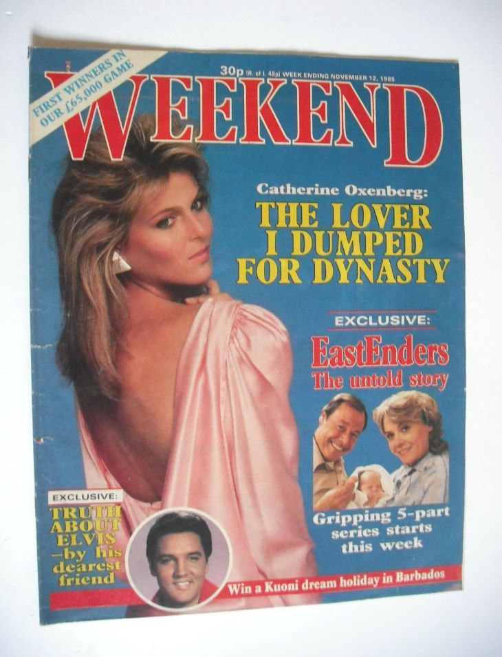 <!--1985-11-12-->Weekend magazine - Catherine Oxenberg cover (12 November 1