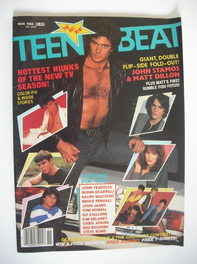 Teen Beat magazine (November 1983 - David Hasselhoff cover)