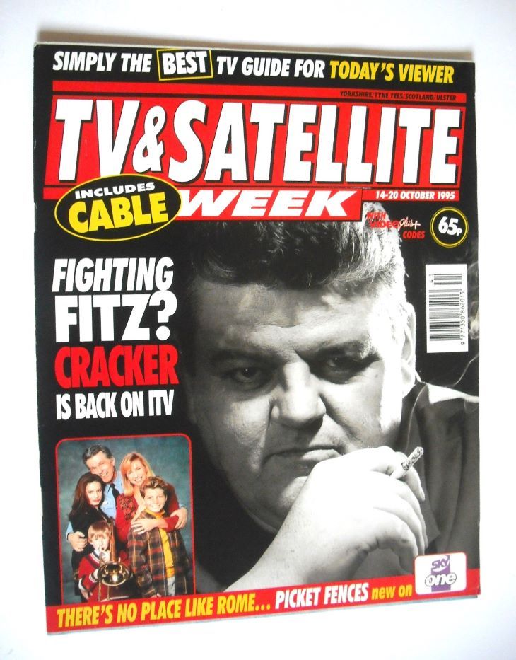 TV & Satellite Week magazine - Robbie Coltrane cover (14-20 October 1995)