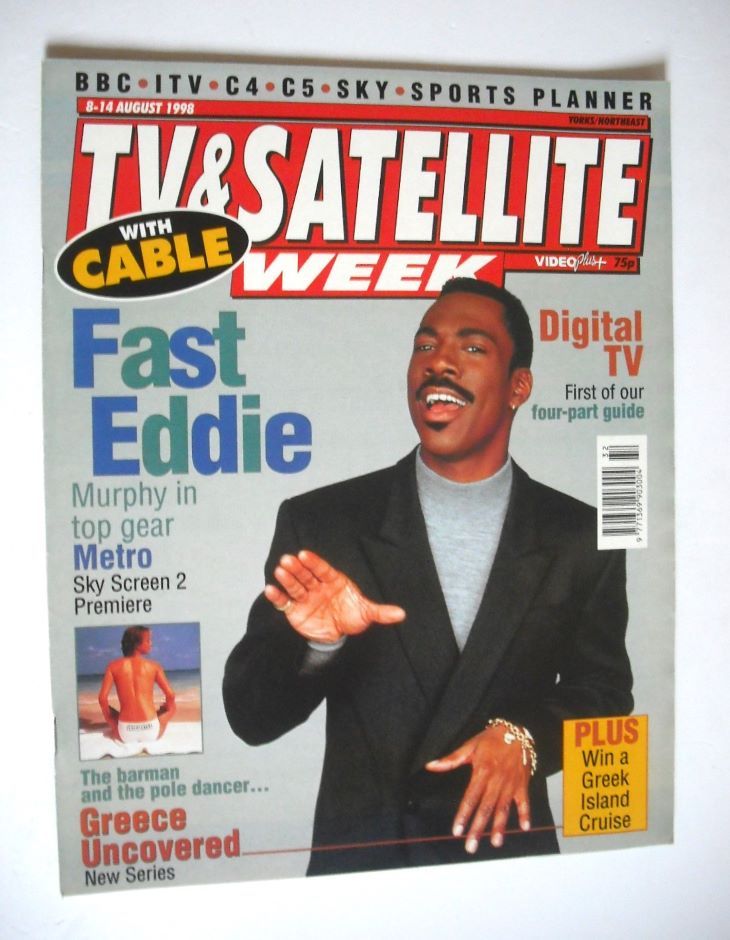 TV & Satellite Week magazine - Eddie Murphy cover (8-14 August 1998)