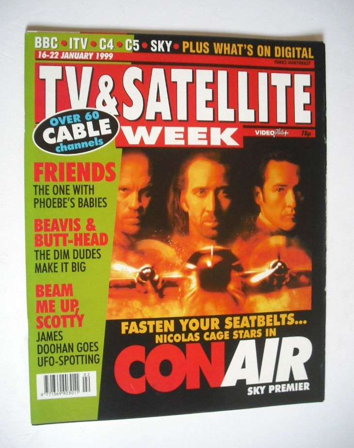 TV & Satellite Week magazine - Con Air cover (16-22 January 1999)
