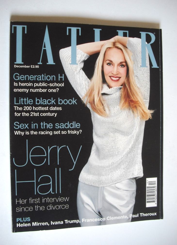 Tatler magazine - December 1999 - Jerry Hall cover