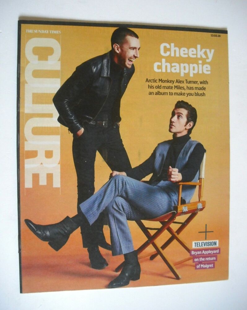<!--2016-03-13-->Culture magazine - Alex Turner and Miles Kane cover (13 Ma