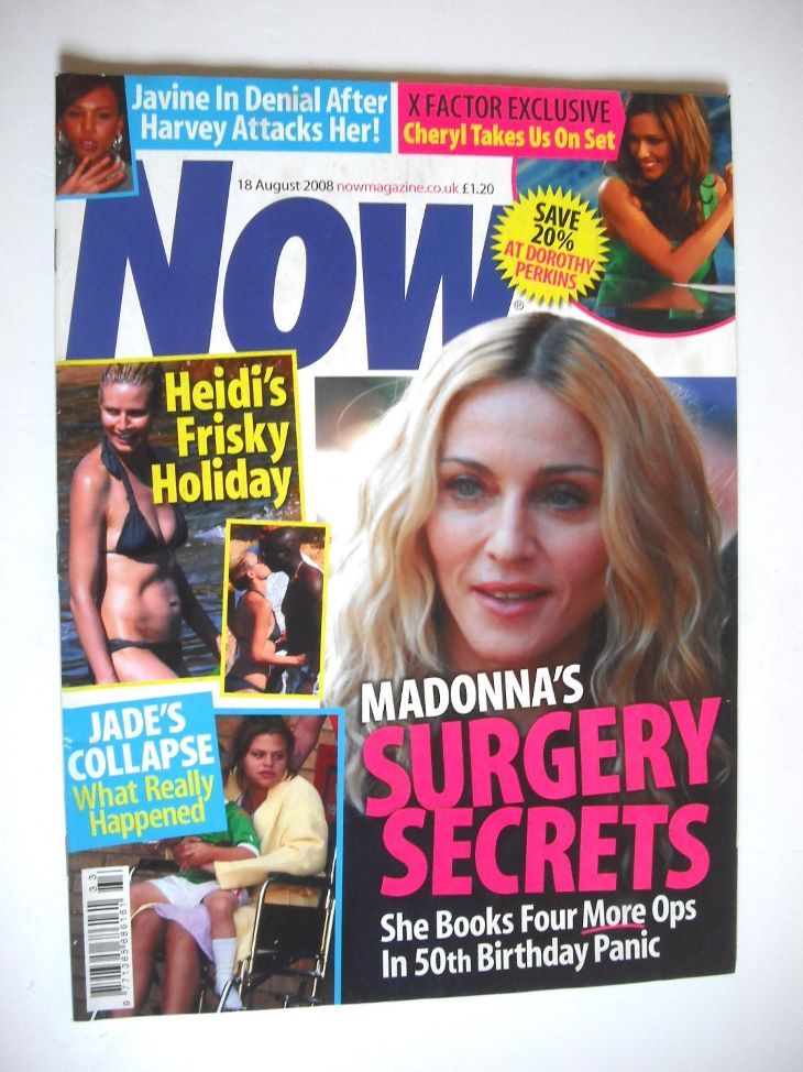 Now magazine - Madonna cover (18 August 2008)