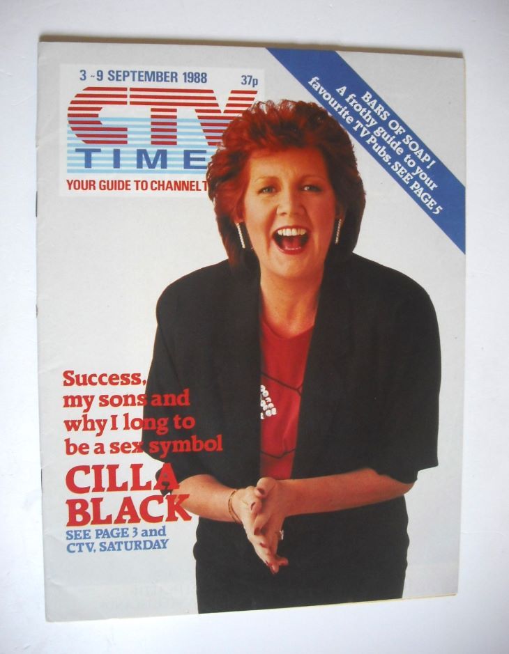 <!--1988-09-03-->CTV Times magazine - 3-9 September 1988 - Cilla Black cove