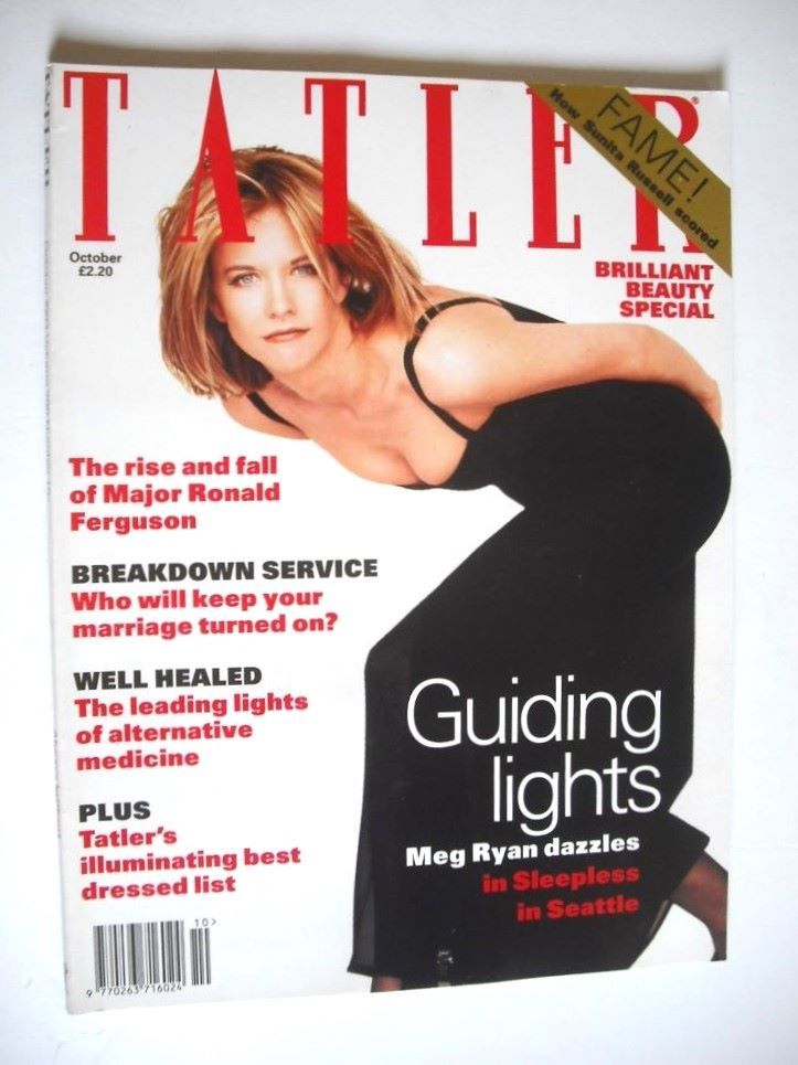 Tatler magazine - October 1993 - Meg Ryan cover