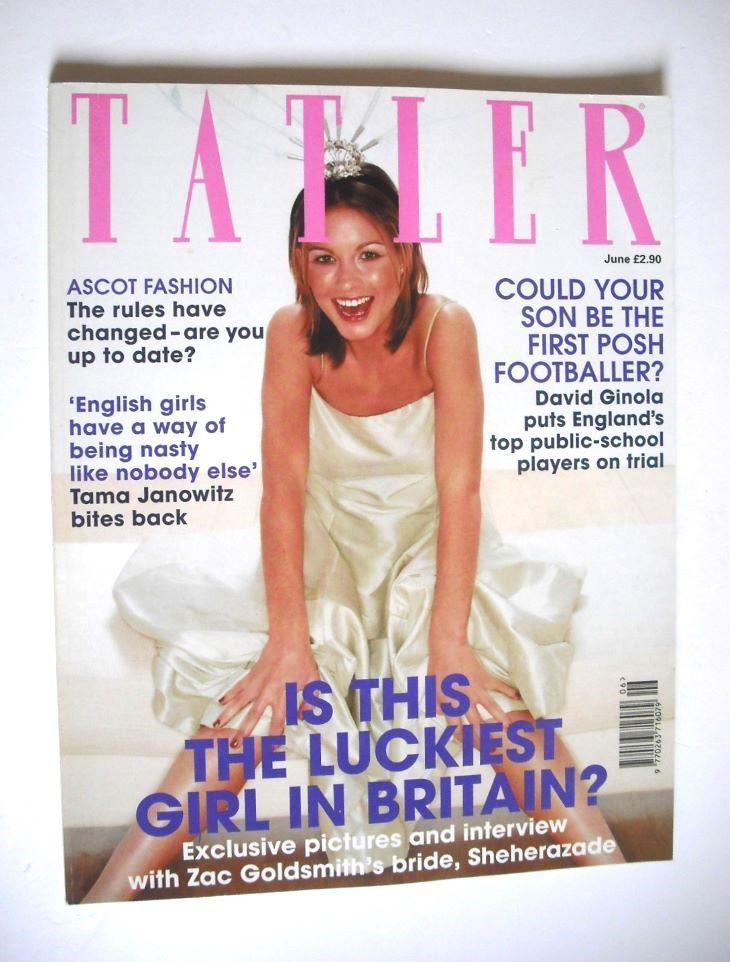 Tatler magazine - June 1999 - Sheherazade Bentley cover