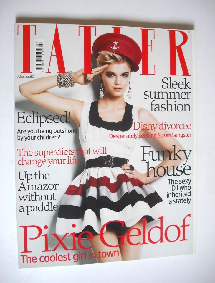 Tatler magazine - July 2008 - Pixie Geldof cover