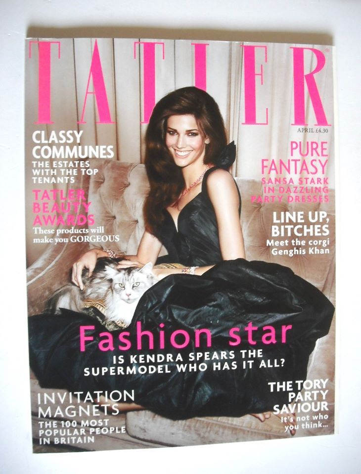 Tatler magazine - April 2014 - Kendra Spears cover