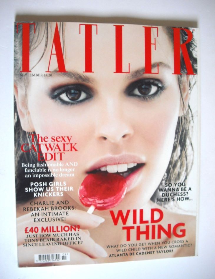 <!--2013-09-->Tatler magazine - September 2013 - Atlanta de Cadenet Taylor 