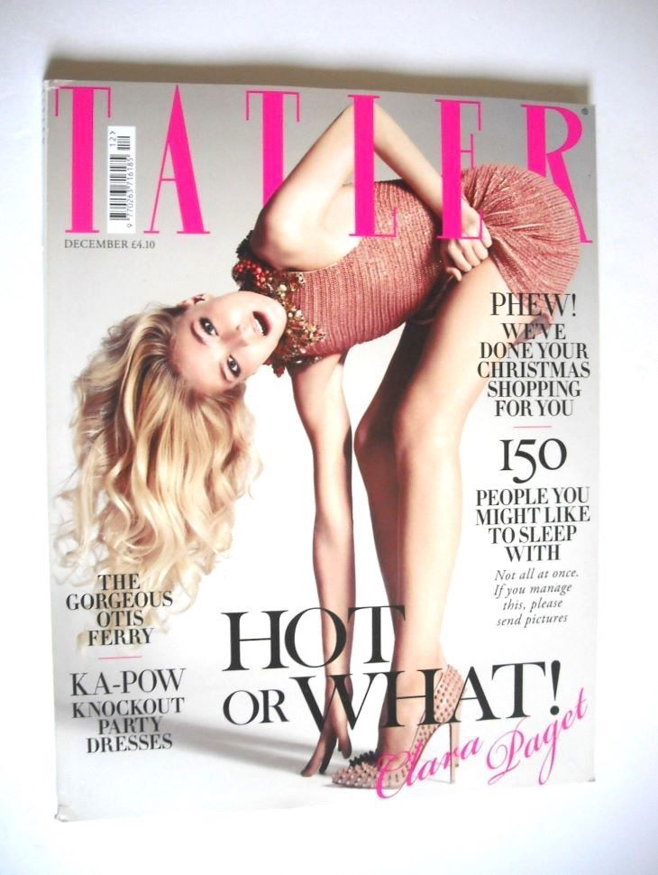 Tatler magazine - December 2012 - Clara Paget cover