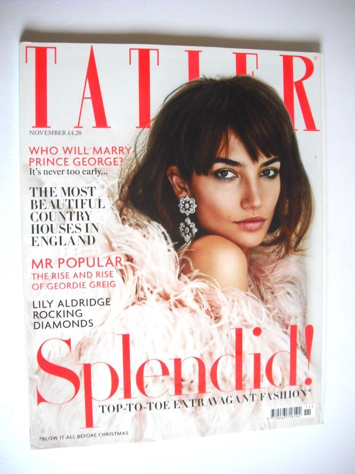 <!--2013-11-->Tatler magazine - November 2013 - Lily Aldridge cover