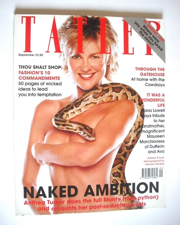 Tatler magazine - September 1998 - Anthea Turner cover