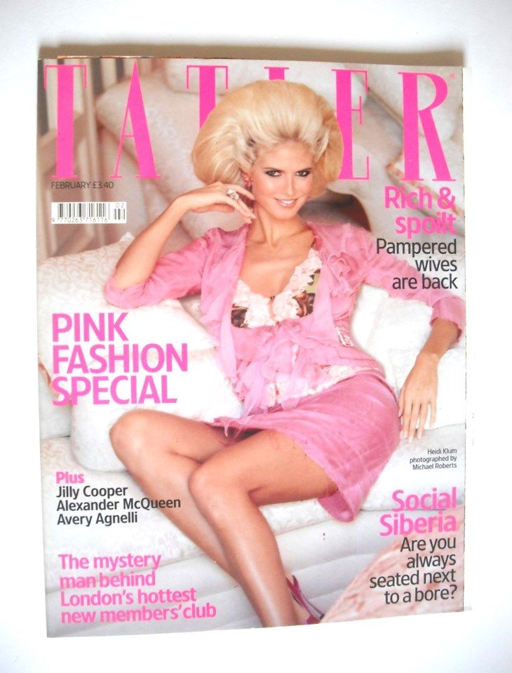 Tatler magazine - February 2004 - Heidi Klum cover