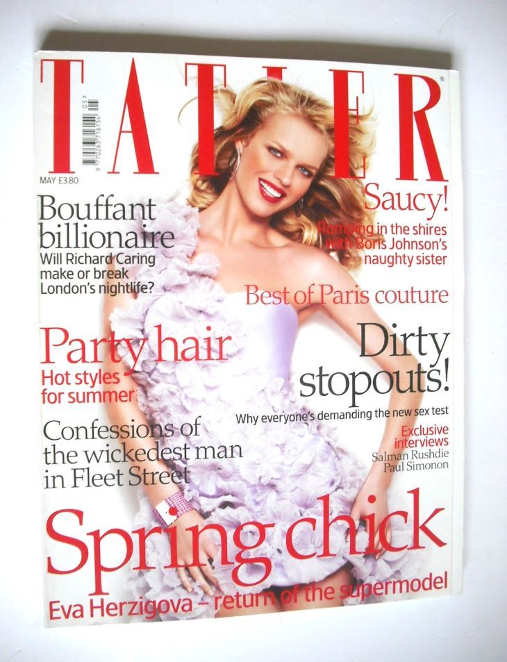 <!--2008-05-->Tatler magazine - May 2008 - Eva Herzigova cover