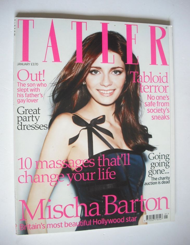 <!--2008-01-->Tatler magazine - January 2008 - Mischa Barton cover