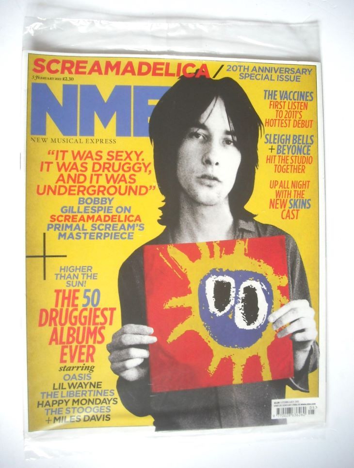 <!--2011-02-05-->NME magazine - Bobby Gillespie cover (5 February 2011)