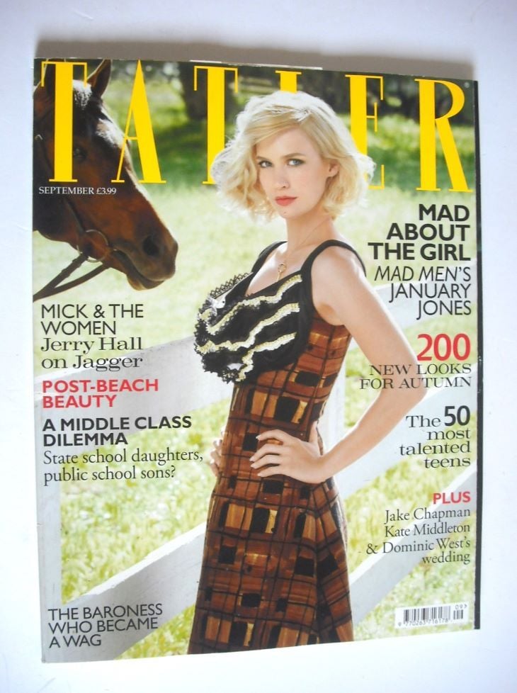 <!--2010-09-->Tatler magazine - September 2010 - January Jones cover