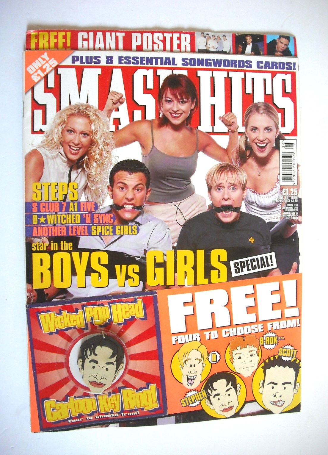 <!--1999-06-30-->Smash Hits magazine - Steps cover (30 June 1999) (3/4)