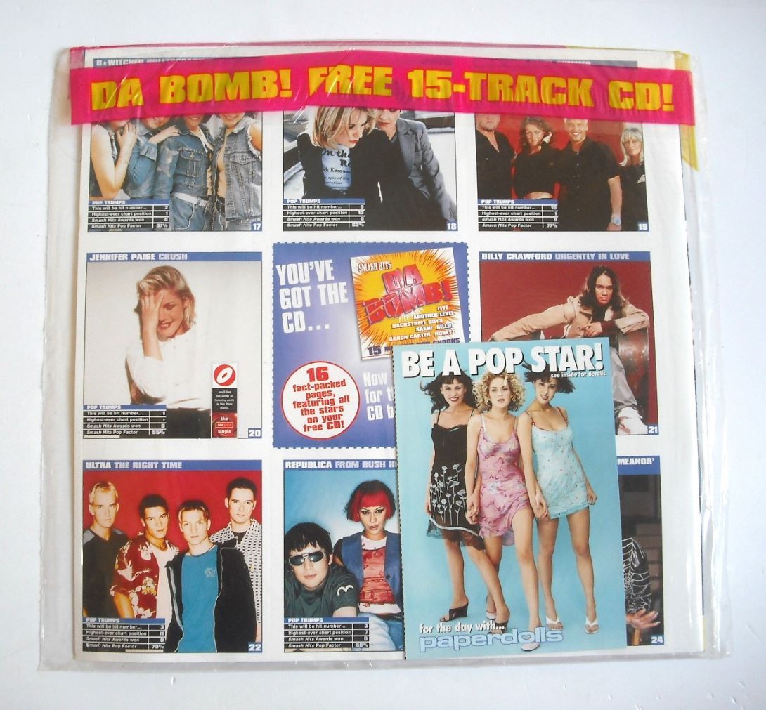 Smash Hits magazine - B*Witched cover (9 September 1998)