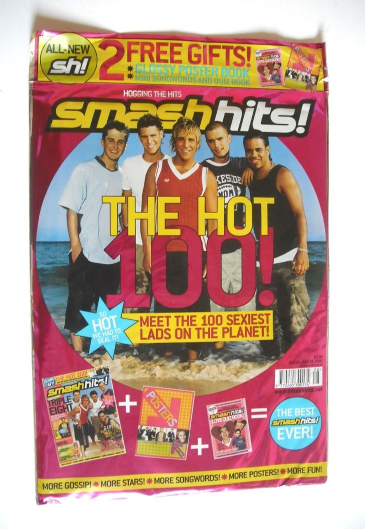 <!--2003-07-09-->Smash Hits magazine - 100 Sexiest Lads cover (9-22 July 20