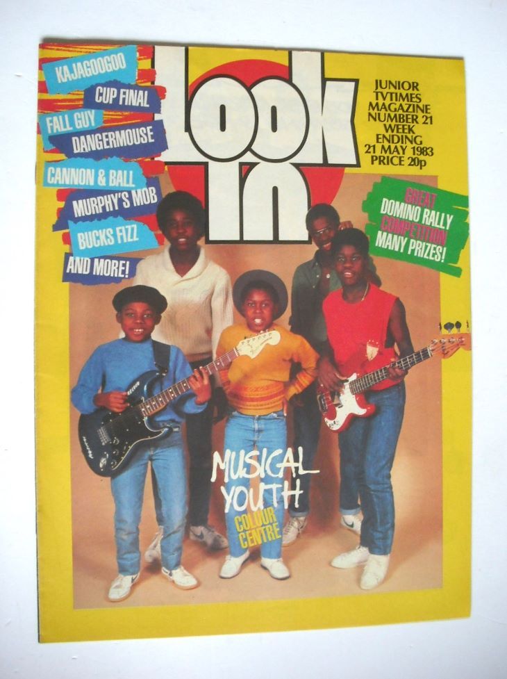 <!--1983-05-21-->Look In magazine - Musical Youth cover (21 May 1983)