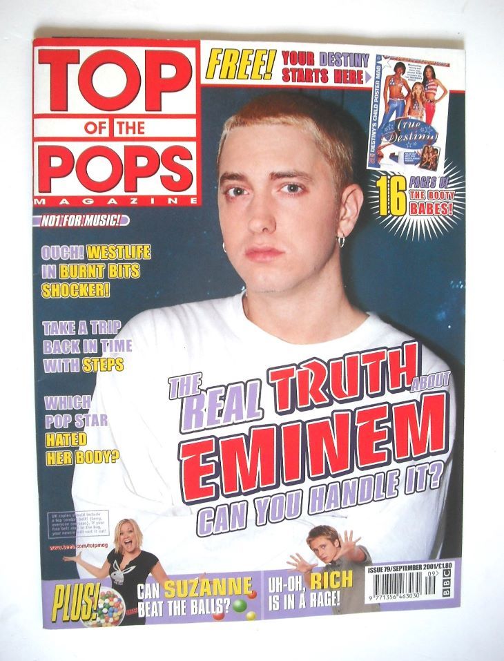 Top Of The Pops magazine - Eminem cover (September 2001)