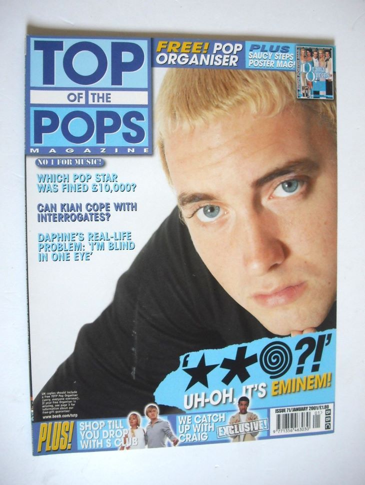<!--2001-01-->Top Of The Pops magazine - Eminem cover (January 2001)