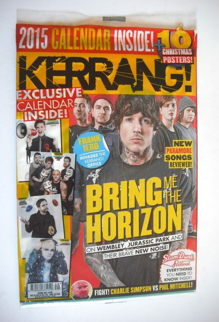 Kerrang magazine - Bring Me The Horizon cover (6 December 2014 - Issue 1546)