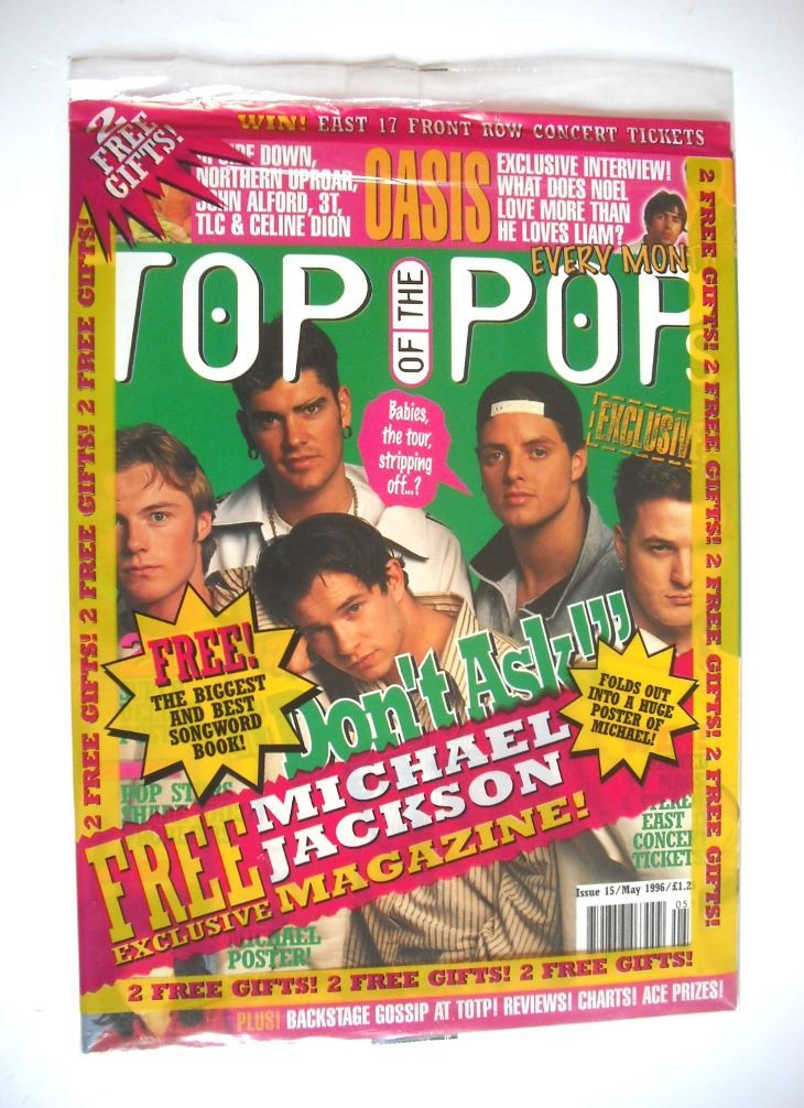 Top Of The Pops magazine - Boyzone cover (May 1996)