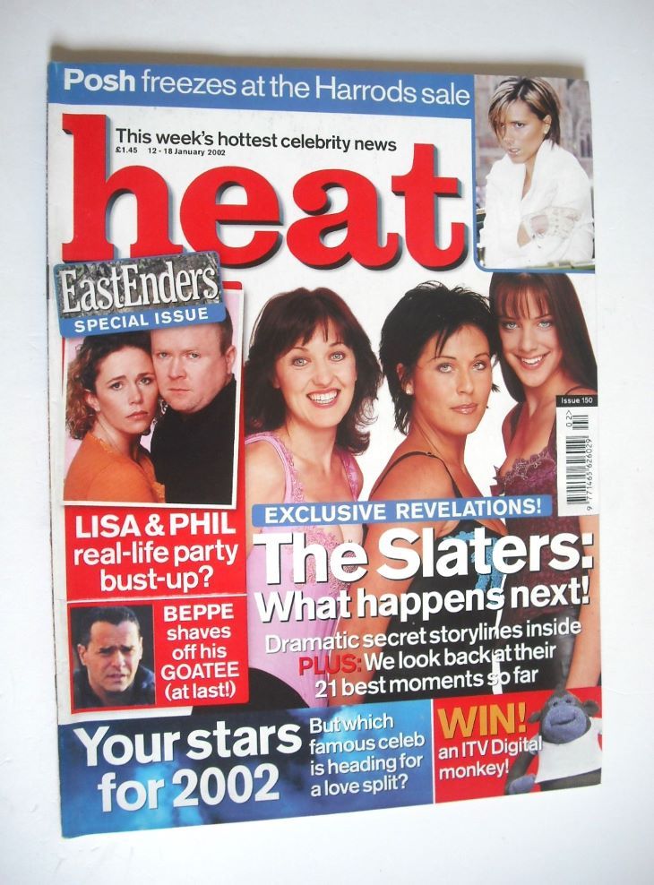 Heat magazine - The Slaters: What Happens Next! cover (12-18 January 2002 - Issue 150)