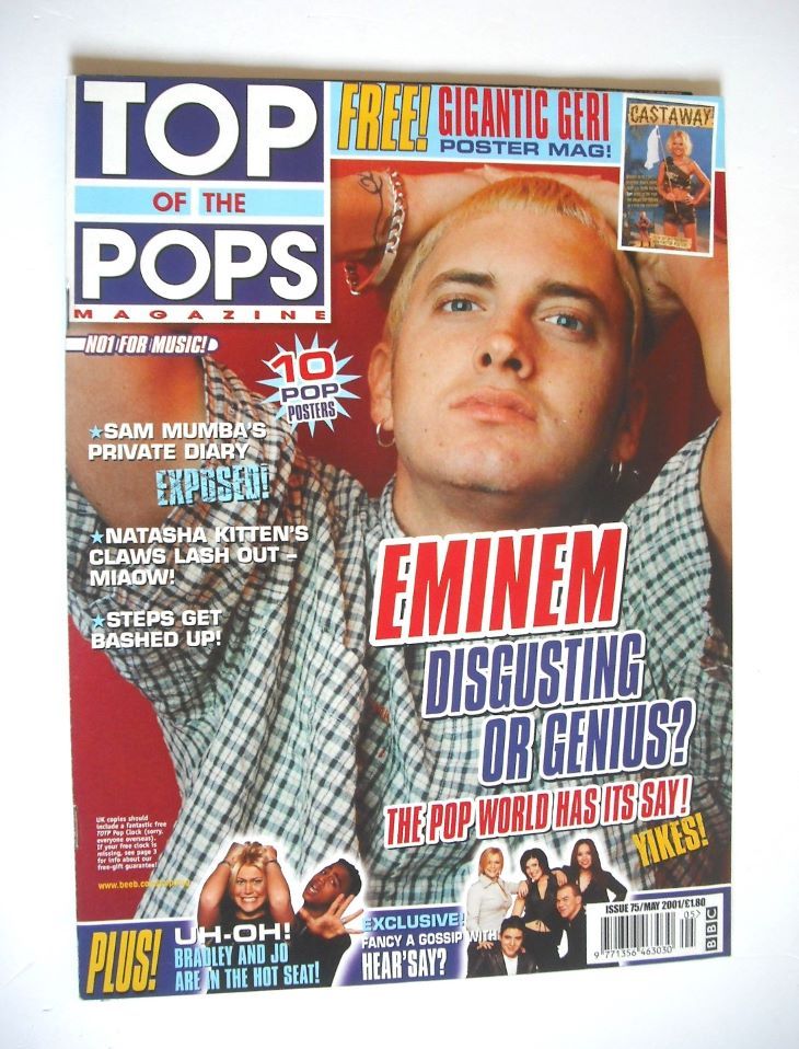 <!--2001-05-->Top Of The Pops magazine - Eminem cover (May 2001)