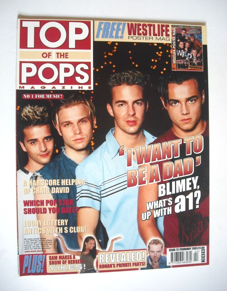 Top Of The Pops magazine - A1 cover (February 2001)