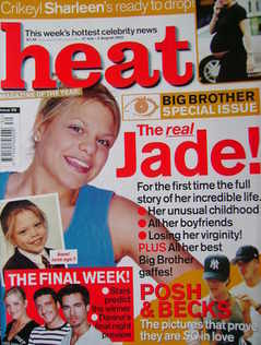 <!--2002-07-27-->Heat magazine - Jade Goody cover (27 July - 2 August 2002 