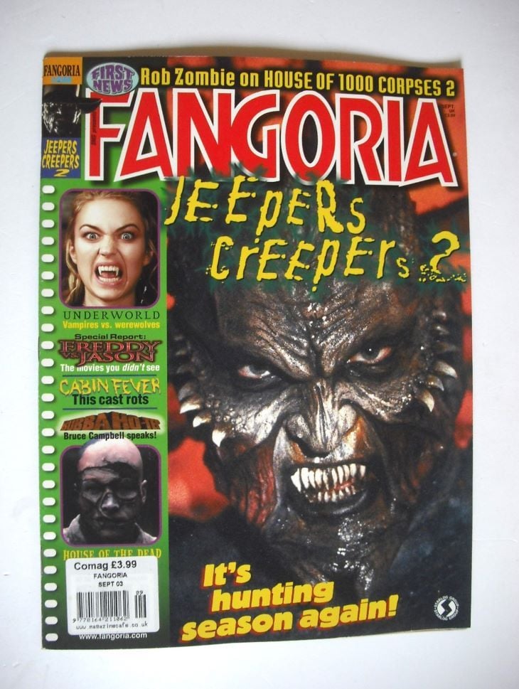 Fangoria magazine - September 2003, Issue 226 - Jeepers Creepers
