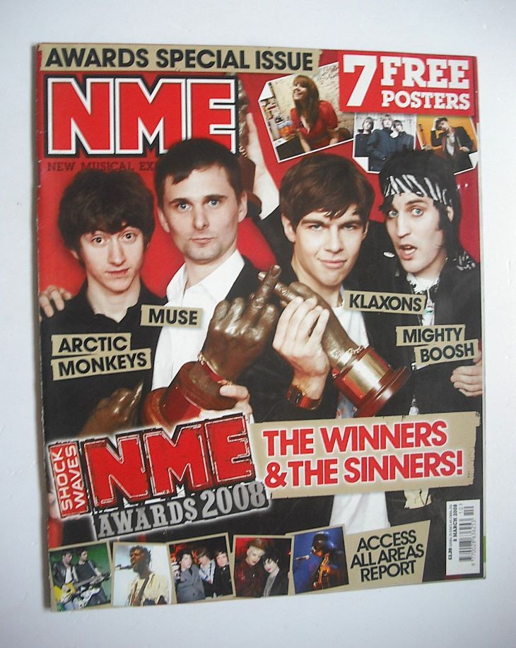 <!--2008-03-08-->NME magazine - NME Awards 2008 cover (8 March 2008)