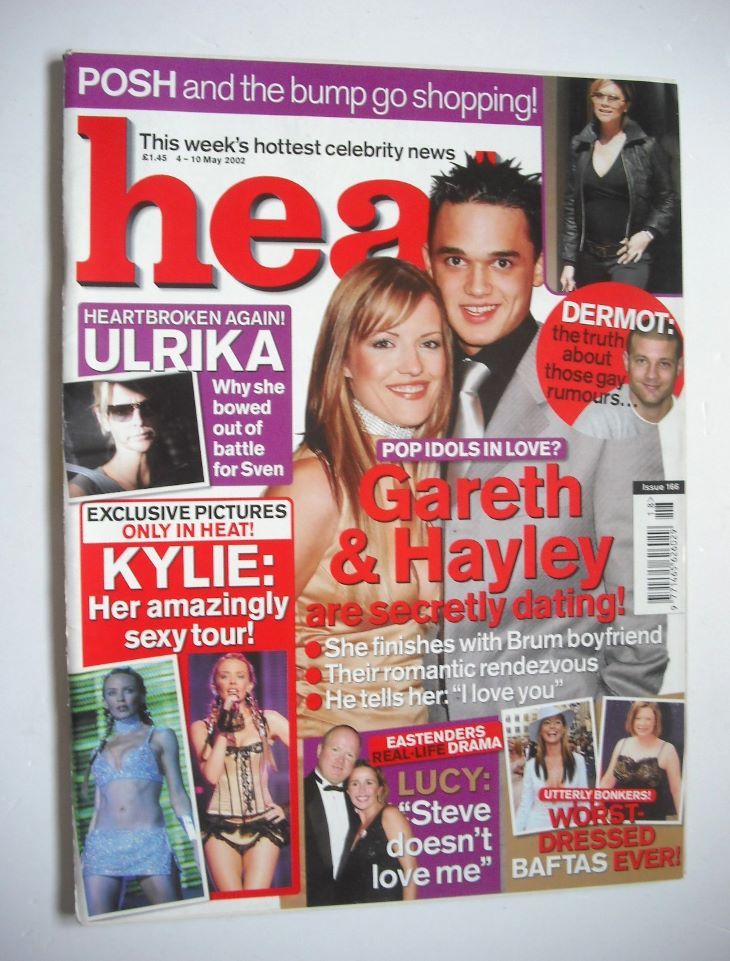 Heat magazine - Gareth Gates and Hayley Evetts cover (4-10 May 2002 - Issue 166)