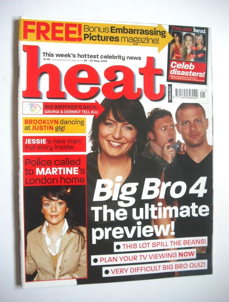 Heat magazine - Big Bro 4 cover (24-30 May 2003 - Issue 220)