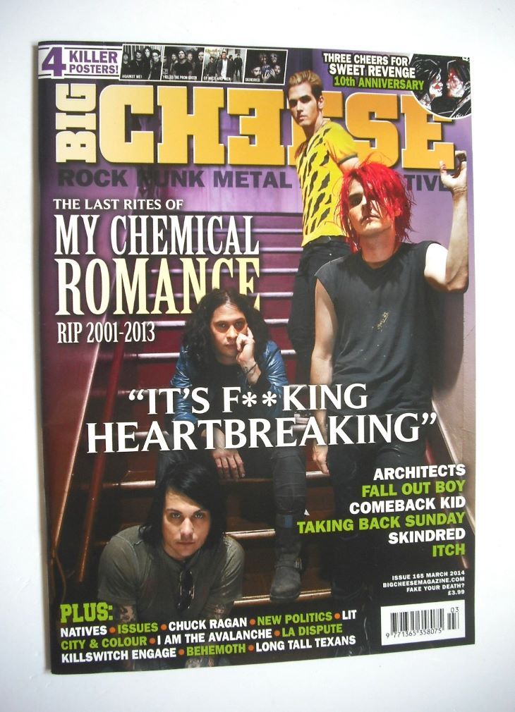 Big Cheese magazine - March 2014 - My Chemical Romance cover