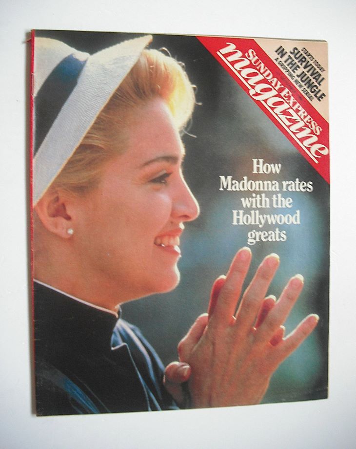 Sunday Express magazine - 21 September 1986 - Madonna cover