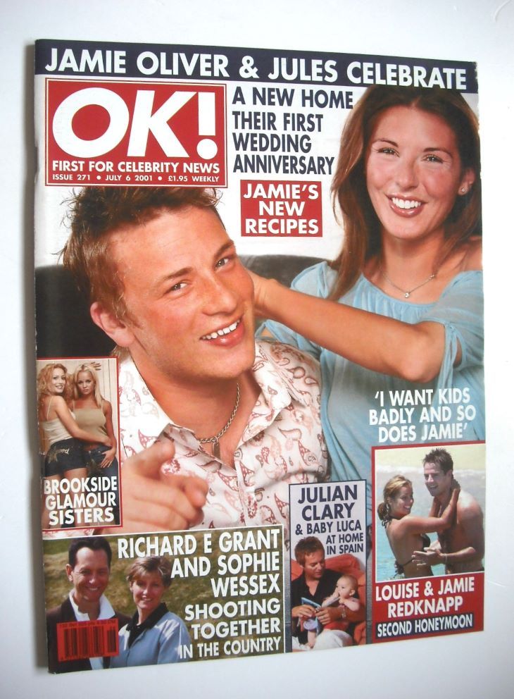 OK! magazine - Jamie Oliver and Jules cover (6 July 2001 - Issue 271)
