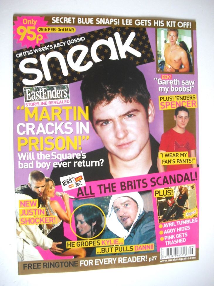 Sneak magazine - James Alexandrou cover (25 February - 3 March 2003)