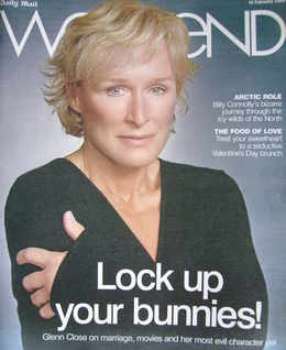Weekend magazine - Glenn Close cover (14 February 2009)