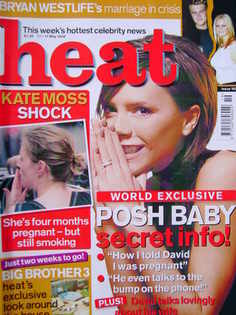 <!--2002-05-11-->Heat magazine - Victoria Beckham cover (11-17 May 2002 - I