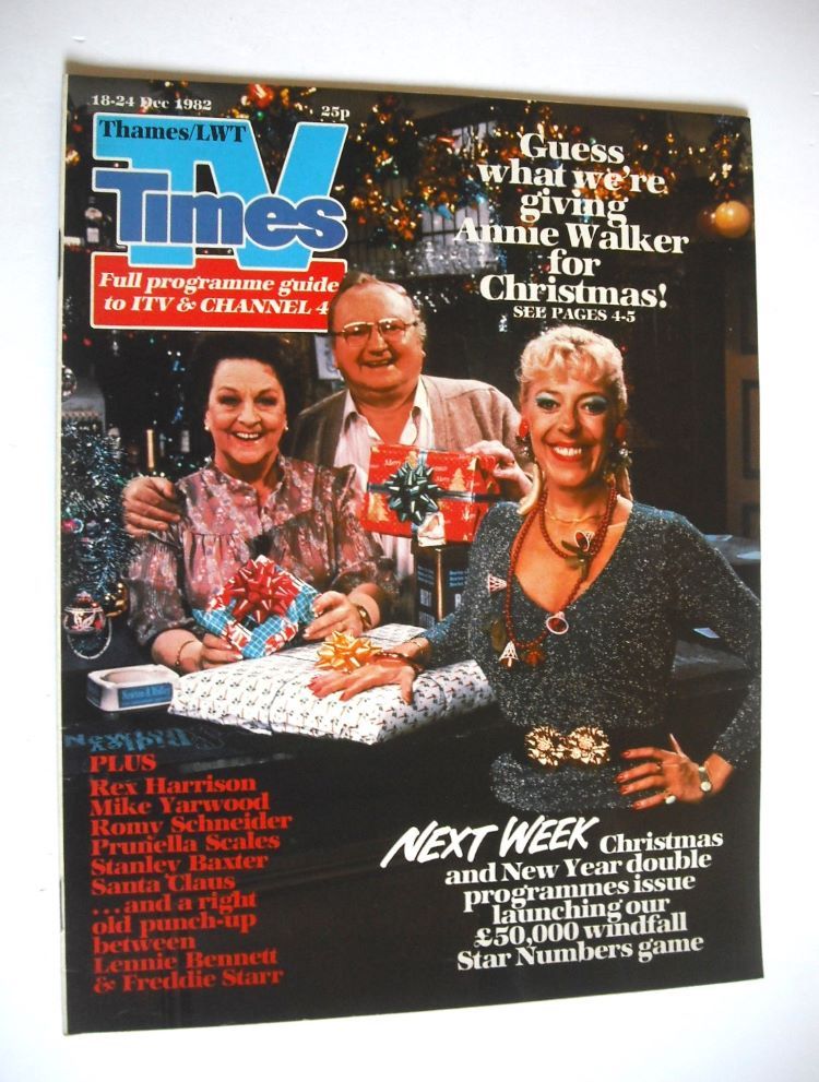 <!--1982-12-18-->TV Times magazine - Julie Goodyear, Fred Feast and Betty D