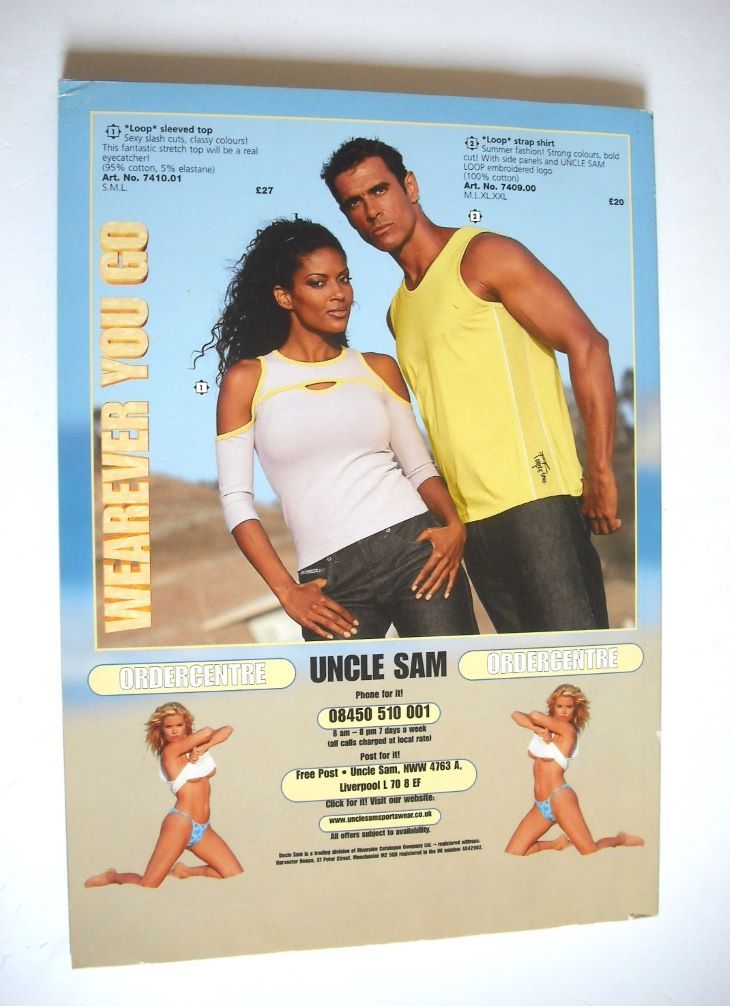 Uncle Sam - Wearever You Go Summer Catalogue 2001 (Edition 110)