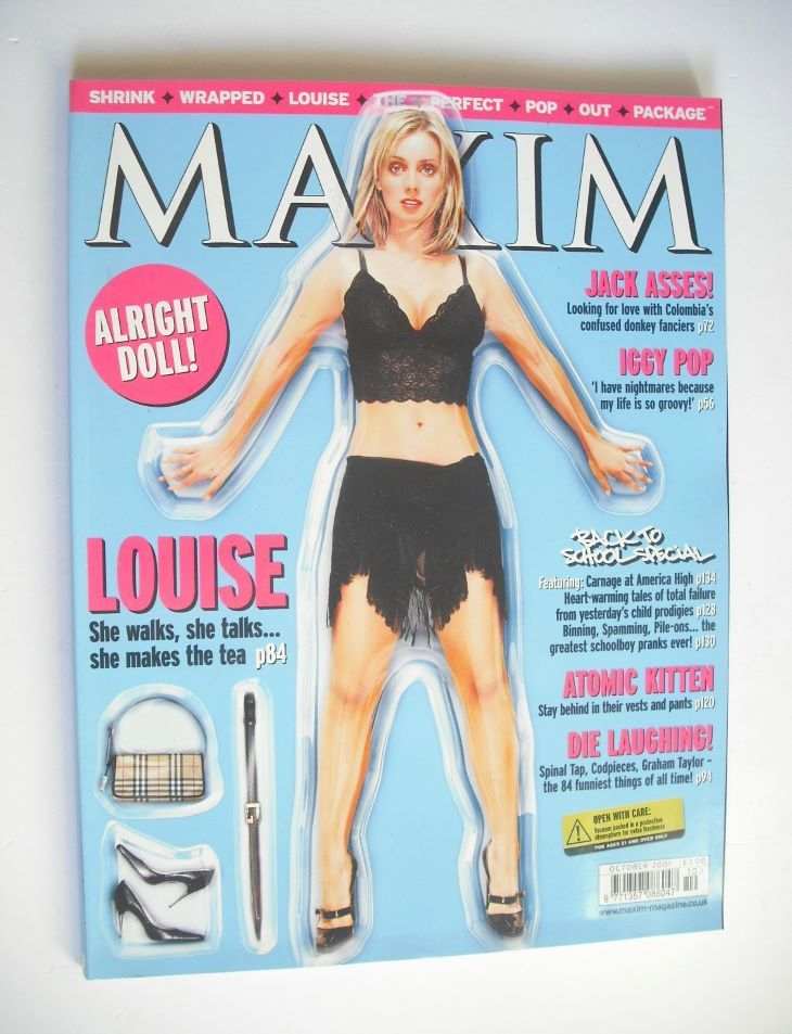 MAXIM magazine - Louise Redknapp cover (October 2001)