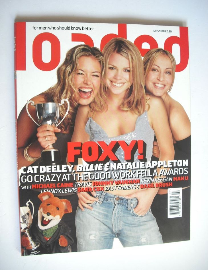Loaded magazine - Cat Deeley, Billie Piper, Natalie Appleton cover (July 2000)