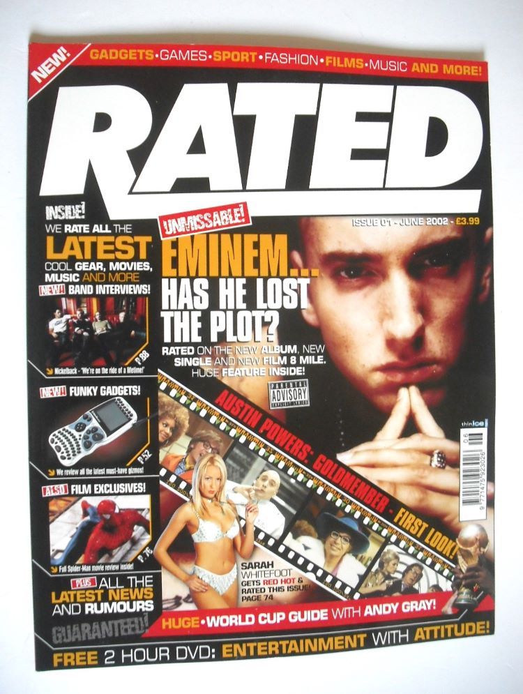 Rated magazine - Eminem cover (June 2002, Issue 1)