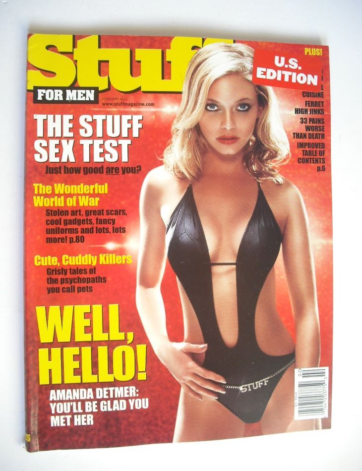 Stuff magazine - Amanda Detmer cover (February 2001 - US Edition)